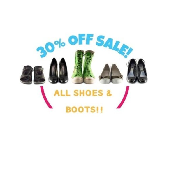 30% off All SHOES & BOOTS!! - Picture 1 of 1